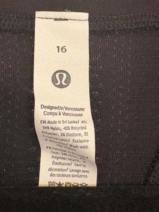 lululemon Swiftly Tech Racerback Tank Top 2.0 in Black, Size 16 - Picture 2 of 4